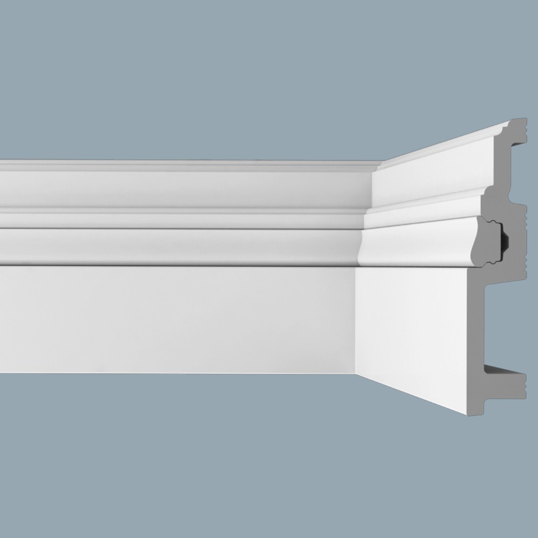 Напольный плинтус П6 120/24