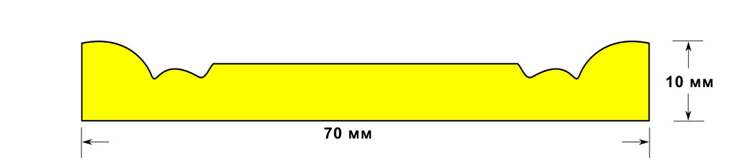 Молдинг 1070 из цветного полиуретана
